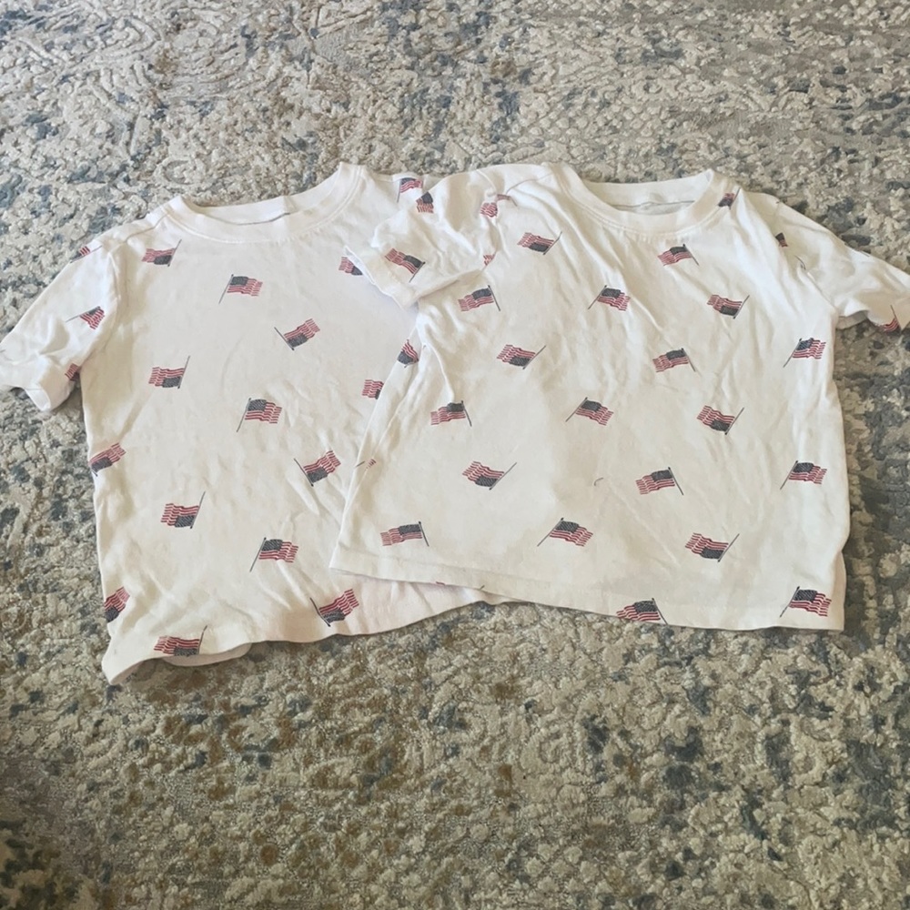 Two flag old navy 4T shirts